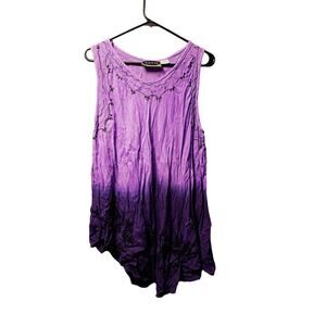 Mamata boho embroidered tunic tank size 1x